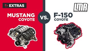 Mustang vs F150 Coyote Engine  Whats The Difference [upl. by Etnaihc]