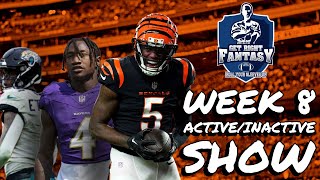 Week 8 Sunday Morning ActiveInactive MUST Start or Sit Advice  Live QampA [upl. by Marvin818]