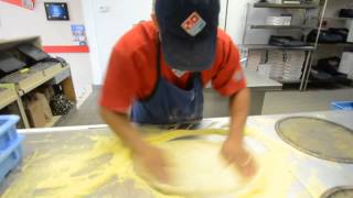 Dominos guy makes 3 Pizzas in 39 Seconds  Sarasota HeraldTribune [upl. by Adnohryt]