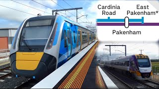 Trains at the BRAND NEW East Pakenham Train Station  A quick Station Tour [upl. by Kentiggerma701]