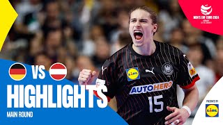 BIGGEST SURPRISE OF THE EURO  Germany vs Austria  Highlights  Mens EHF EURO 2024 [upl. by Millwater677]