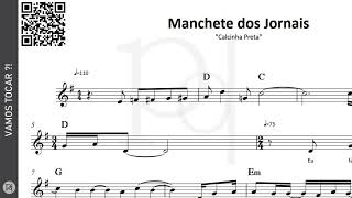 Manchete dos Jornais â™ª Calcinha Preta  Partitura [upl. by Ennovahc]