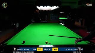 PANKAJ ADVANI VS PETER GIRCHRIST  CCI BILLIARDS CLASSIC 2024 [upl. by Arraek579]