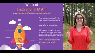 Week of Inspirational Math  Just Do It [upl. by Khichabia]