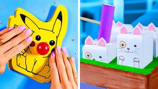 ✂️ FUN PAPER CRAFTS TO BRIGHTEN YOUR SCHOOL DAY 🌟🎒 [upl. by Sefton]