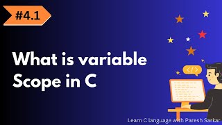 Scope of variables in C language 🖥️  StepbyStep Guide  Paresh Programming [upl. by Christiansen668]