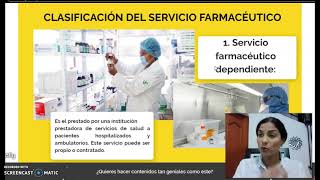 VIDEO TUTORIAL CLASIFICACIÓN DEL SERVICIO FARMACEUTICO [upl. by Lugar]