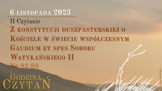 GodzinaCzytań  II Czytanie  6 listopada 2023 [upl. by Klapp586]