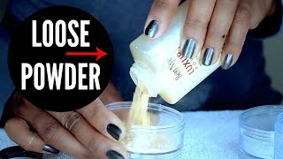 Loose Powder Makeup Storage Tip Video I ByBare [upl. by Lein]