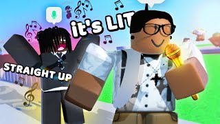 NERD FREESTYLES ON ROBLOX VOICE CHAT WITH ADLIBS [upl. by Dumas]