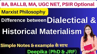 Marxist Philosophy  Dialectical and Historical Materialism [upl. by Auqenehs722]