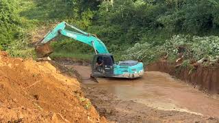 kobelco sk2008 yn12 working in laos ep116 [upl. by Yrrek]