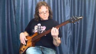 Veillette Archtop 5string bass  Kyle Esposito [upl. by Duile23]