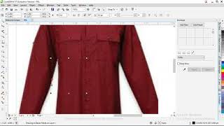 desain baju PDL dengan corel Draw X7 [upl. by Aniuqahs]