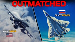 Supremely Outmatched  F16C Viper Vs Su57  Digital Combat Simulator  DCS [upl. by Filemon]