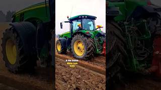 297 Hp DEERE 8270R plowing with ×9 furrows Kverneland plough  90L Power     HD shorts [upl. by Sorvats]