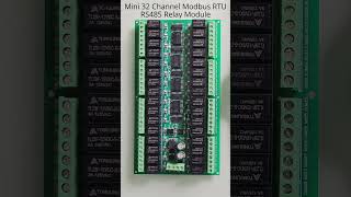 Mini 32 Channel Modbus RTU RS485 Relay Module [upl. by Ygiaf853]