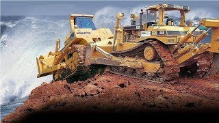 Extreme Dangerous Bulldozer Heavy Equipment Operator Skill  Amazing Modern Construction Machinery [upl. by Josi]