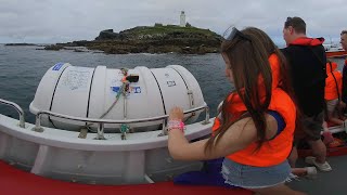 VR180 3D BOAT TRIP TO GODREVY LIGHTHOUSE JULY 2024 [upl. by Ayatnohs]