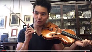 Masterclass with Ray Chen Upbow staccato [upl. by Monteria]