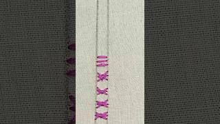 Sheaf stitch  hand embroidery tutorial shorts [upl. by Kassity804]