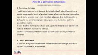 parte 2 6 la protezione antincendio segnaletica di sicurezza [upl. by Nonac]