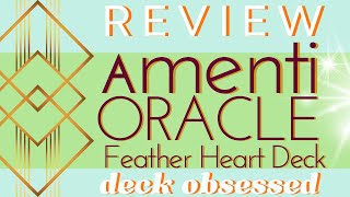 Review Amenti Oracle of the Feather Heart Deck Jennifer Sodini Ancient Egyptian Themes Art Deco [upl. by Oremodlab577]