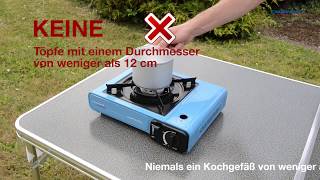 DECampingaz® CampBistro TischCampingkocher  quotTipps zur richtigen Nutzungquot [upl. by Sorensen419]