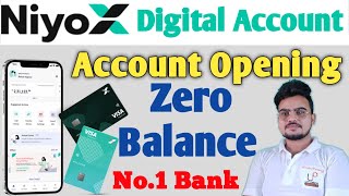 niyox account opening 2022  niyox bank account kaise banaye  Free ATM  Zero Balance 😀 [upl. by Aizek]