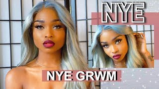 GRWM  My NYE LOOK  A HOT MESS MAKEUP TUTORIAL [upl. by Nylesoj937]