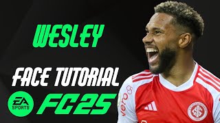 EA FC 25  WESLEY RIBEIRO FACE TUTORIAL  STATS INTERNACIONAL [upl. by Annel]