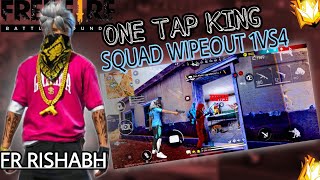 ONE TAP KING 👑  SQUAD WIPEOUT  UNBELIEVABLE BOOYAH ☠️ [upl. by Modla283]