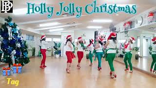 HOLLY JOLLY CHRISTMAS Line DanceBina PratamaDavid AngMYHolly Jolly ChristmasMichael Buble [upl. by Evoy]