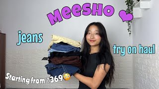 Meesho trendy jeans amp cargo pants try on haul☆ [upl. by Eerok]