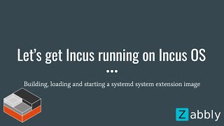 Lets get Incus running on Incus OS [upl. by Harlen]