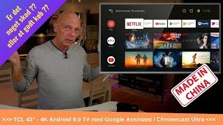 TCL 43quot Android 90 TV  4K  Google Assistant  Chromecast  Model 43EP640 [upl. by Bonine673]