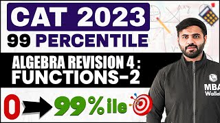 Cat 2023 exam  Algebra revision  4  Functions  2  Logarithm  99 Percentiler By MBA Wallah [upl. by Askari]