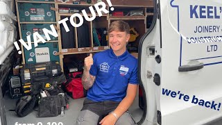 VAN TOUR  Scottish joinery amp carpentry  VLOG 2 [upl. by Neeluj]