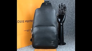 Louis Vuitton Avenue Sling Bag Taiga bum bag belt bag M30443 size20×31×10cm unboxing [upl. by Ynaffad]