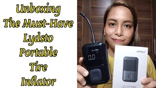 Unboxing The Lydsto Portable Tire Inflator [upl. by Ronn]