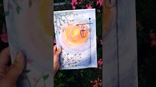 💙🧡💛My sun painting💛🧡💙 aesthetic sun rainbow painting sunrise art artist drawing flowers [upl. by Joela314]