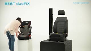 Foppapedretti seggiolino auto BEST duoFIX fissaggio ISOFIX Gruppo 23 da 15 a 36 kg [upl. by Rodie83]