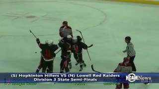 Hopkinton Hillers Hockey Highlights VS Lowell in D3 State Semifinals 31319 [upl. by Lefkowitz]