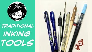 Traditional inking tools [upl. by Kenlee]