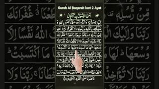 Last 2 Ayat Surah Baqarah 🤲 shorts quran albaqarah [upl. by Moitoso233]