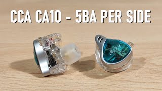 CCA CA10 Review  5BA Per Side IEM [upl. by Dnalra]