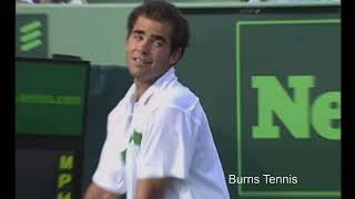 Pete Sampras Stop Volleys and Half Volleys v Gustavo Kuerten [upl. by Shirline]