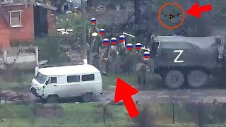 HIMARS destroys a huge Russian convoy with precise hits The Best Moments [upl. by Xenia305]