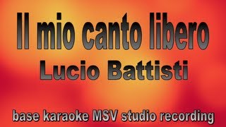 Il mio canto libero  Lucio Battisti  Instrumental  base karaoke [upl. by Shelden602]