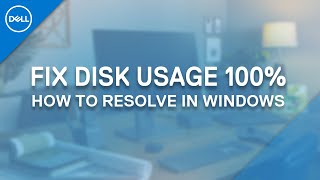 How to Fix 100 Disk Usage Windows 10 Official Dell Tech Support [upl. by Yuji6]